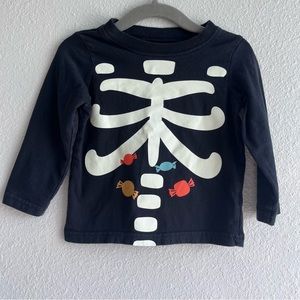 Just One You Made by Carter’s long sleeve Halloween skeleton candy tee shirt